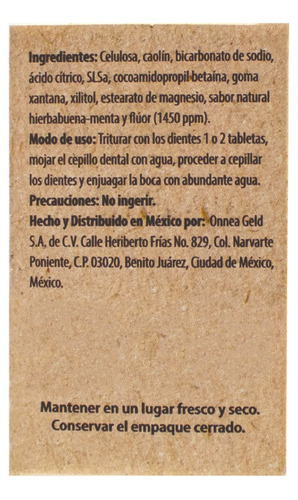 Imagen 7 de 7 de 20 Pack Pasta Dental Sólida Hierbabuen 90 Tabletas Bam Boo!