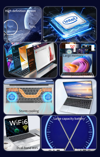 Laptop Hancdon 12gb+512gb Portable Computer Ssd 60 Hz Intel