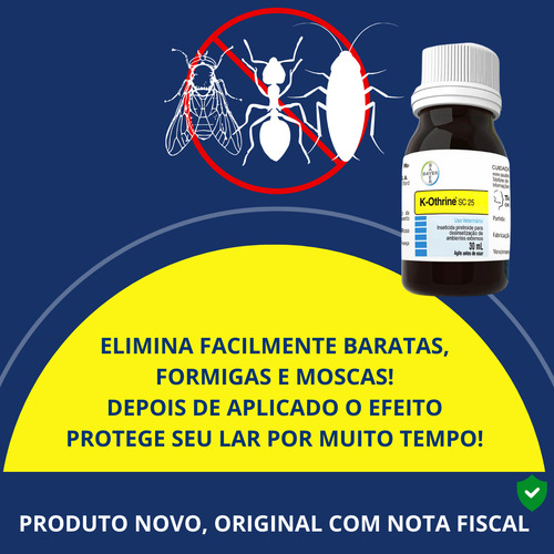 Inseticida K-othrine Sc 25 30ml Bayer Mata Baratas E Moscas