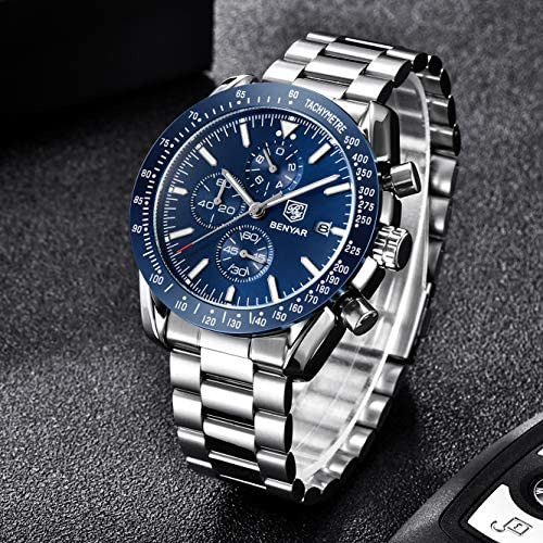 Benyar Reloj Para Hombre Cronógrafo De Moda Cuarzo Analógico
