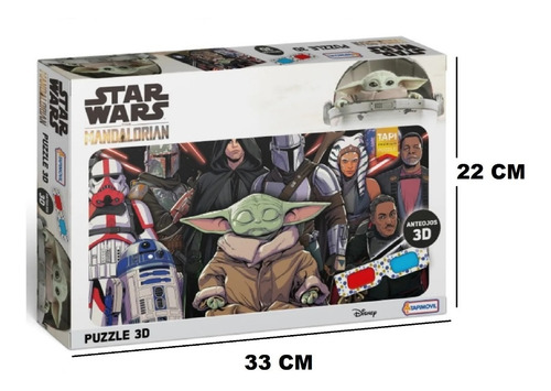 Imagen 4 de 6 de Rompecabezas Star Wars Mandalorian Puzzle 60 P 3d Tapimovil