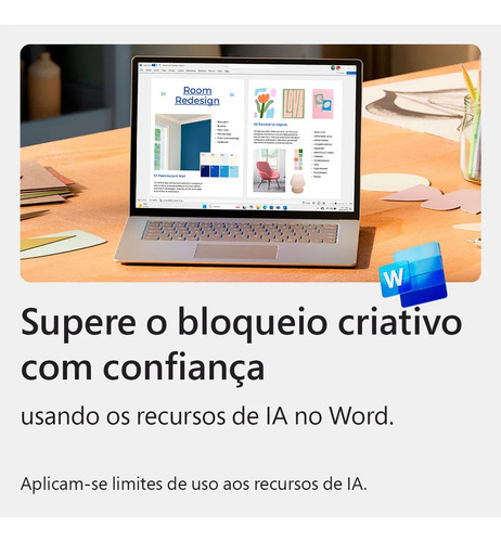 Microsoft 365 Personal Mídia Física Licença 12 Meses