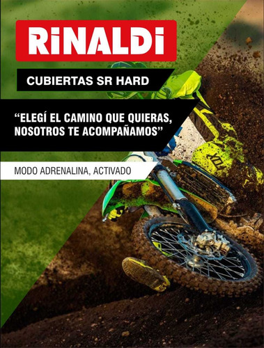 Cubierta Rinaldi 110/100-18 Sr Hard Trasera