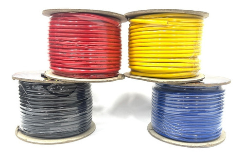 Cable De Inst Automotriz #10 Amarillo/blanco/negro/azul/rojo