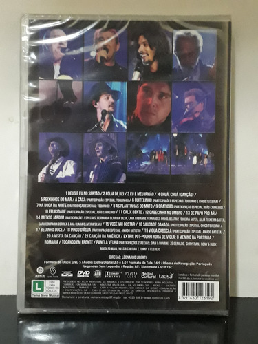 Dvd Renato Teixeira E Sérgio Reis Amizade Sincera 2 (lacrado Versão Em Dvd