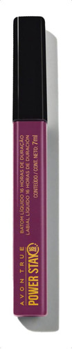 Labial Líquido Mate Avon Power Stay Indeleble Color Power On Plum