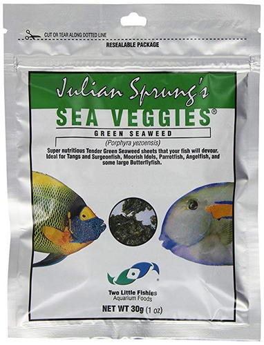 Two Little Fishies Mar Atlsvgs4 Veg-verde De La Alga, 1 Oz