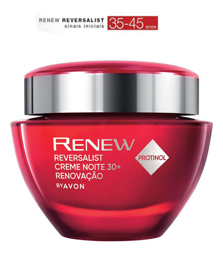 Creme Anti-idade Renew Reversalist 30 A 45 Noite  Avon Tipo De Pele Sinais Iniciais