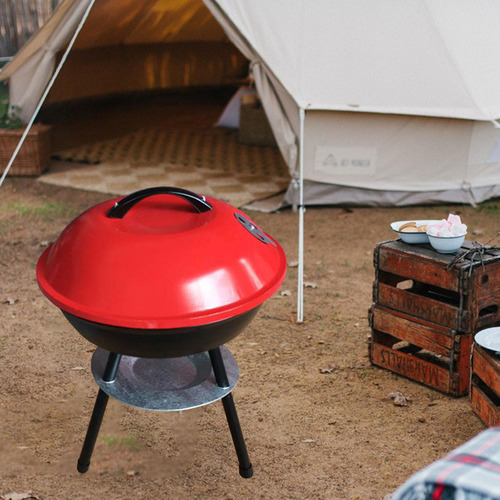 Portable Charcoal Grill Servicio Pesado Fácil De Usar Con
