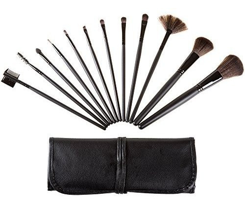 Set De Cepillos De Maquillaje Profesional De 12 Piezas Inclu