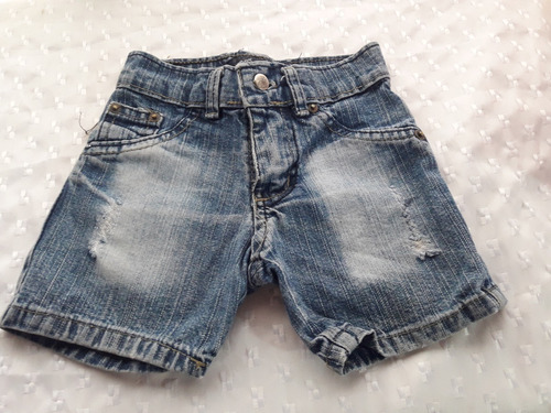 Short Jean Bebe/a Talle 2 Años 1 Solo Uso