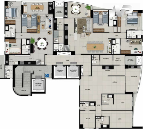 Imagem 25 de 28 de Apartamento Padrão À Venda Em Recife/pe - Md23