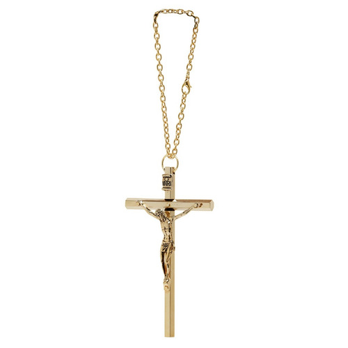 Jorvina / Cristo Hexagonal Con Cadena Liso