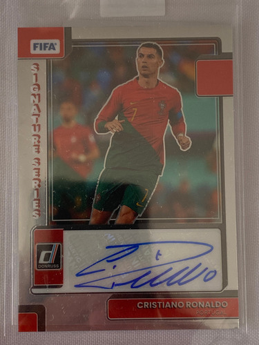 Autografo Cristiano Ronaldo Card Tarjeta Autografiada Panini (Usado)