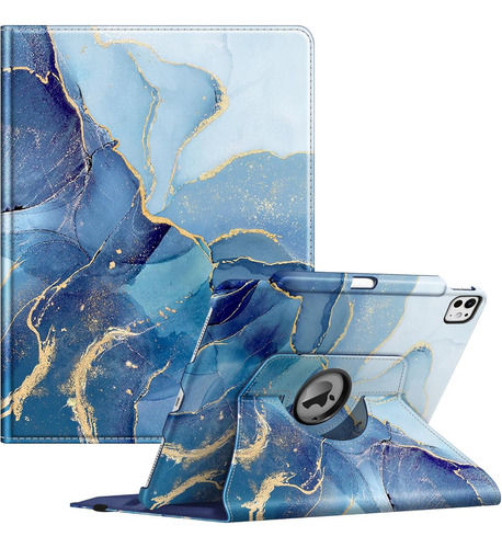 Funda Giratoria Fintie Para iPad Pro De 13 Pulgadas Marmol