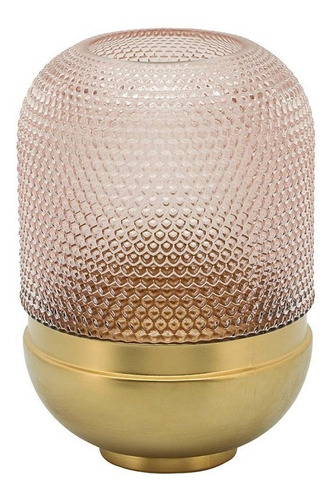 Imagen 1 de 4 de Oferta Del Dia Botella Deco 14680-01 Rosada Vidrio Sbh Techn