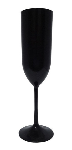 Imagem 9 de 10 de 12 Taça De Champanhe Acrílica Lisa Cristal 180ml Champagne