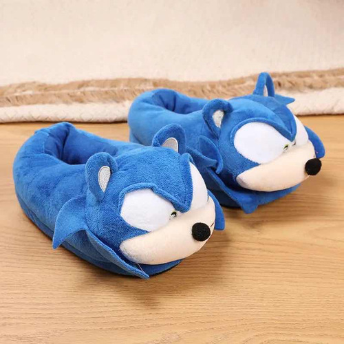 Pantuflas Gamers Con Diseño De Sonic