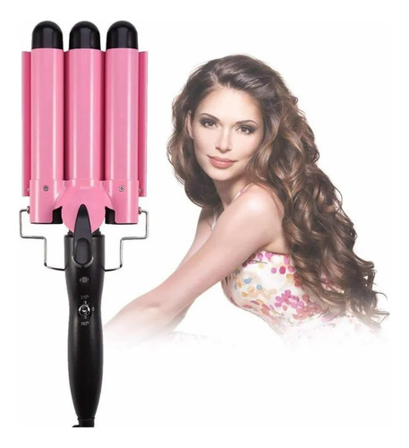 Ondulador Rizador Plancha Ondas D Sirena Triple Ceramica 70w