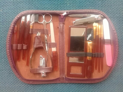 Imagen 2 de 4 de Manicure Set Pedicure 18 Piezas (kit De Viaje)