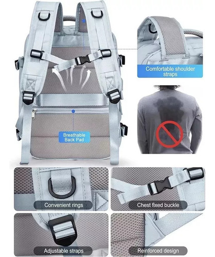 Xb Mochila De Viaje Grande Multifuncional