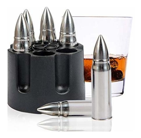 Whiskey Stones Bullets With Base,stainless Steel Whiskey Bul