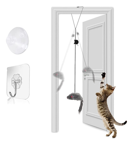 Fynigo Self-play 3 Ways Hanging Door Cat Mouse Toys For Indo