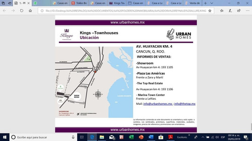 Imagen 24 de 24 de Venta Casa Windsor 3 Recámaras En Av Huayacàn, Long Island, Kings Townhouses Cancùn