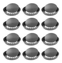 Comprar Pack X12 Moldes Tartaleta Desmontable Tarta Individual 12cm Molde Mini Tartaleta Molde Muffin Molde Metálico Mini Tarta Molde Repostería 12cm Tarta Molde Mini Kuchen Mini Cake Pasteleriacl