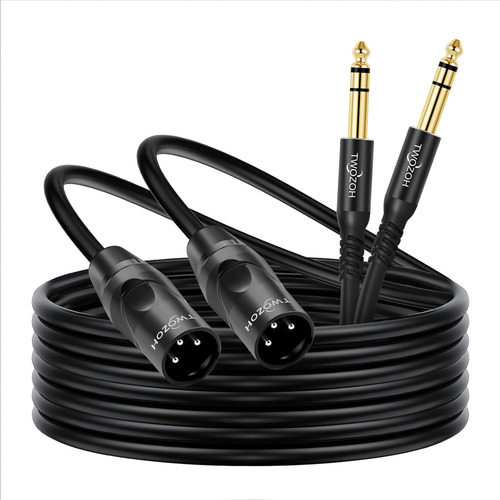 Cable Twozoh Xlr Macho A Conector Trs De 1/4 De Pulgada, ...