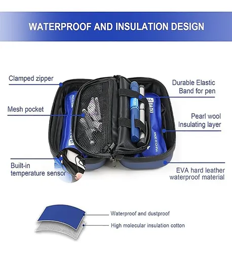 Funda De Viaje For Insulina Con Indicador De Temperatura