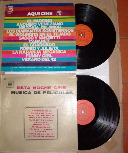 2 Vinilos / Colecc. Música De Películas Años 60s 70s_ Envios