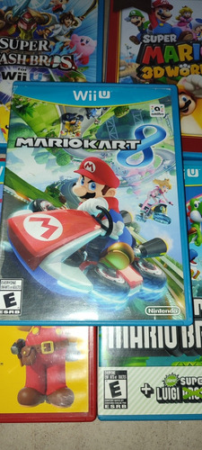 Lote Wii U Mario Kart 8 New Super Mario U Mario Maker Smash (Usado)