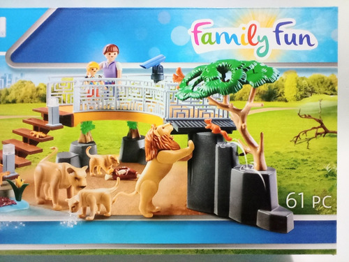 Playmobil Zoo Familia De Leones Set 70343 Geobra 2020 61 Pzs (Usado)
