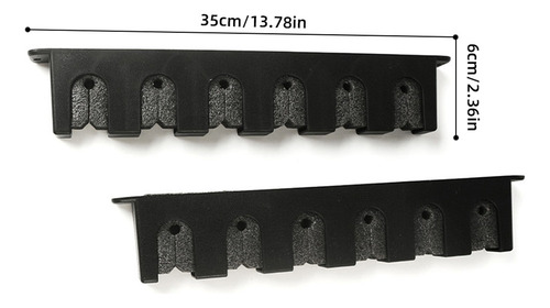 D Soporte De Pared Horizontal For Cañas De Pescar For Garaje