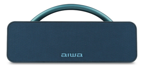 Alto-falante portátil Aiwa Boombox AWS80BT-BL com bluetooth azul impermeável 110V/230V