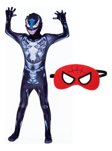Disfraz De Venom De Superhéroe Negro Para Niños