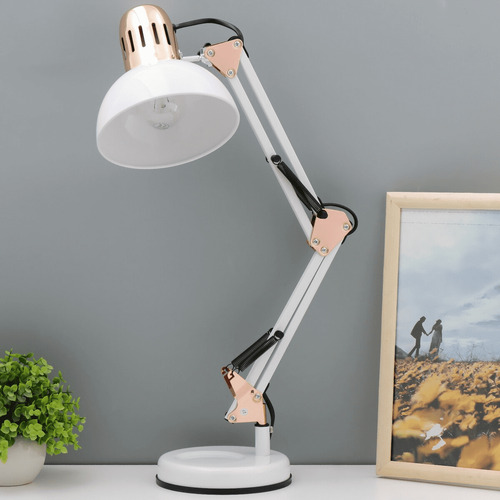 Luminária De Mesa Led Articulável Quarto Trabalho Wbcom