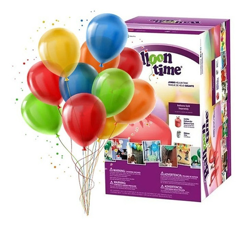 Kit De 50 Globos Con Inflador Balloon Time
