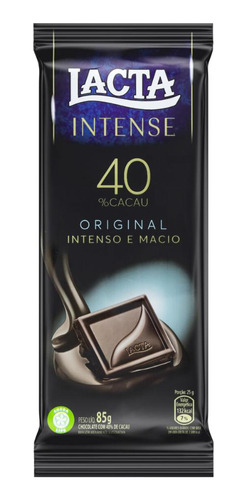 Chocolate Lacta Intense 40% Cacau Original 85g
