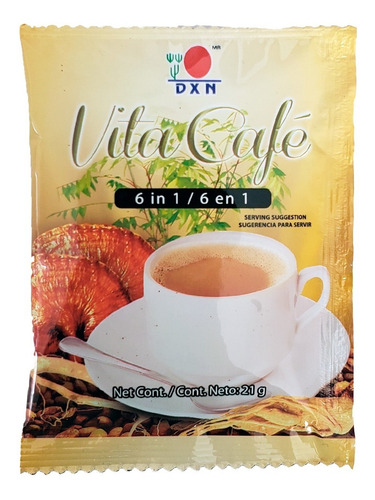 Vita Cafe 6 En 1 Dxn Con Ganoderma Lucidum Ginseng 6 Bolsas