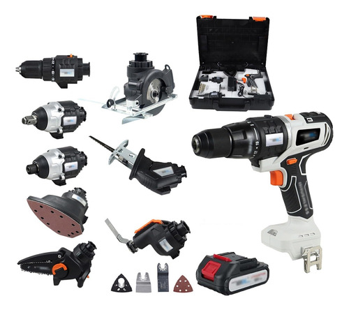 Kit Combinado De Herramientas Eléctricas Inalámbricas 10en1