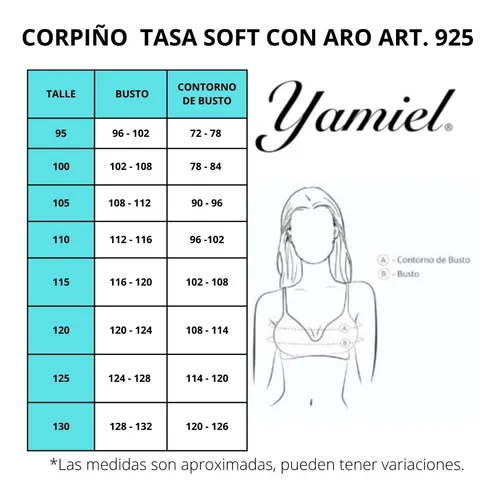 Corpi o Tasa Soft Liso Con Aro Yamiel Art. 925 T. 95 130