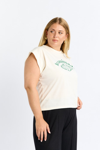 Remera Mujer Manga Corta Estampada Algodon Canchera Comoda