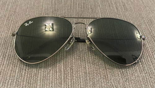 Lentes Ray Ban 3025 G15 Negro/verde Ocean Negro Gris Oscuro Negro Negro (Usado)