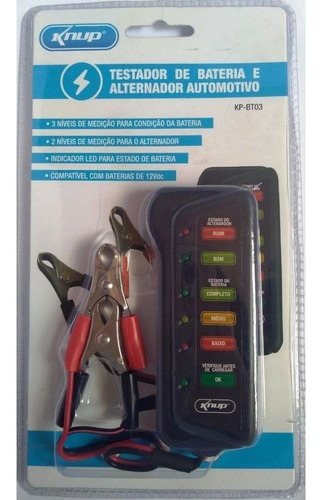 Testador Bateria Alternador Automotivo Kp-bt03 Knup