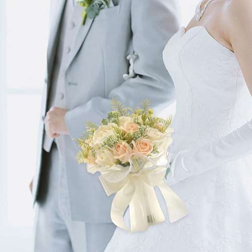 Bouquets De Jabón De Boda Para La Novia Rosa Color B