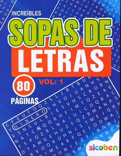 Sopa De Letras Por Volumenes 80 Paginas 