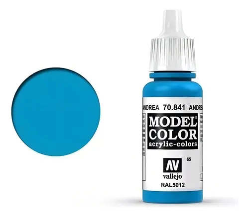 Vallejo Model Color 17ml Pintura Acrílica Color 65 Azul Andrea 70.841