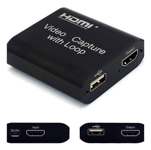 Capturadora De Video Hdmi Usb 3.0 With Loop Out 4k 2k